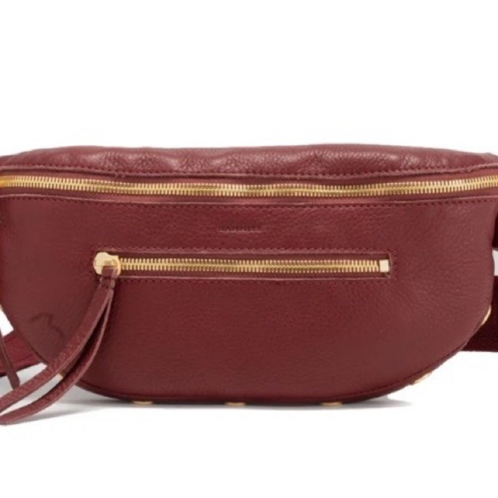 Hammitt NWTS 
CHARLES CROSSBODY MED - Cherrywood Pebble/Brushed Gold
